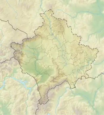 Rahovec is located in Kosovo