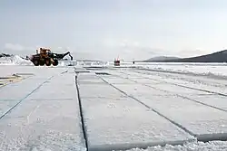 Torne river ice harvest