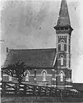 Headford Methodist Church with the original spire, 1914 or earlier