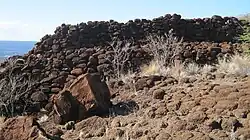 Walls of Halulu Heiau