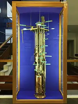 Helium liquifier built by John F. Allen in 1952 at the University of St Andrews