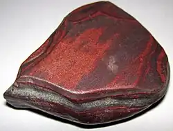 Red hematite from a banded iron formation in Wyoming