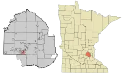 Location of Greenwood within Hennepin County, Minnesota