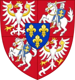 Coat of arms of the Polish-Lithuanian Commonwealth during Henry’s reign.