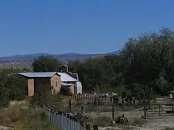 Hernandez in 2006, showing the old church at a similar viewpoint to that used by Ansel Adams in 1941.
