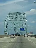 Crossing into Memphis on the Hernando de Soto Bridge