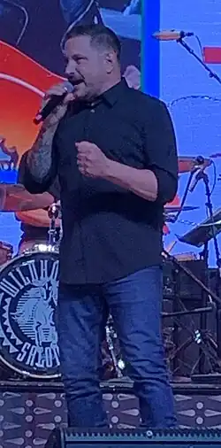 Country music singer Ty Herndon performing onstage