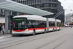 Image 177Hess LighTram in St. Gallen (from Bi-articulated bus)