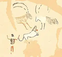 Nekhen Tomb 100 image: presumed hunting