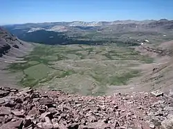 View from Anderson Pass, the high point of the trail.