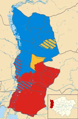 Hillingdon 2002 results map