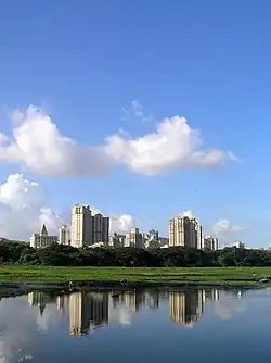 View of Hiranandani from across Powai Lake