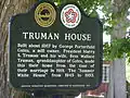 Historic marker of Truman house, 2012