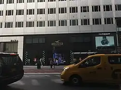 Hollister Co. store along the base of 660 Fifth Avenue