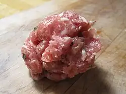 Homemade garlic sausage