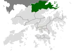 Location of North within Hong Kong