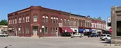 Downtown Hooper: northwest corner of Main and Fulton