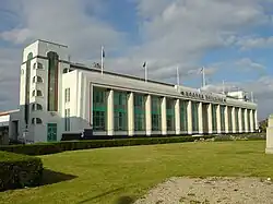 The Hoover Building as seen from the A40 Western Avenue in Perivale