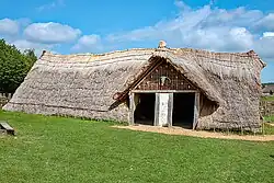 Neolithic house, 3800 BC, reconstruction at Butser Farm