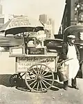 Hot dog stand, North Moore Street, Manhattan (1936)