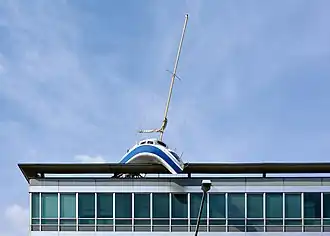 Closeup of Hotel Daniel installation