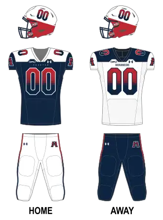 Houston Roughnecks uniforms