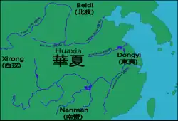 Non-Hans peoples on the outskirts of the Zhou dynasty.