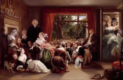 Hunt the Slipper by Daniel Maclise