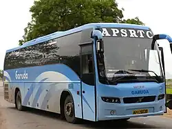 APSRTC Garuda Volvo B7R in Andhra Pradesh, India