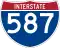 Interstate 587 marker