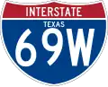 Interstate 69W marker