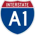 Interstate A-1 marker