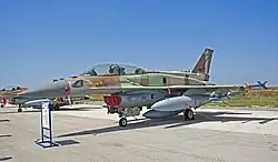 An F-16I Sufa of 201 Squadron "The One" during the same exhibition on Independence Day in spring 2017