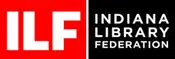 black and red logo, ILF on one side in big letters, name of org on the other side.