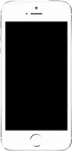 The iPhone SE in silver