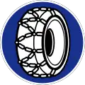 Snow chains compulsory