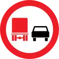 No overtaking by lorries