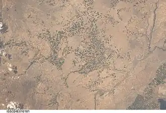 Edikli and environs viewed from space