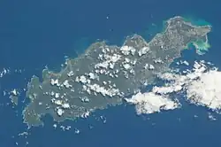 Please orient this picture northwards so that the southwest portion of the island is in the bottom left of the frame. (from Tobago)