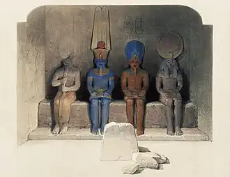 138. The Sanctuary of the Great Temple of Aboo-Simbel, Nubia.