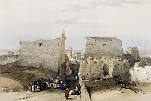 206. Grand entrance to the Temple of Luxor.