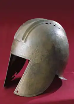 Greco-Illyrian helmet from Budva, Montenegro (4th century BC).