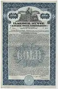 Gold bond of the Ilseder Hütte, issued 1 August 1928