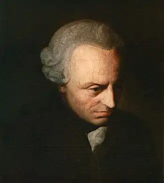Painting of a man with gray hair in a formal dark attire