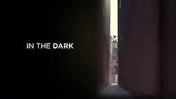 Series title on a background of a dark alley