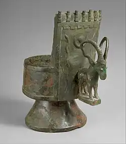 Incense burner; mid-1st millennium BC; bronze; height: 27.6 cm, width: 23.7 cm; depth: 23.3 cm; from Southwestern Arabia; Metropolitan Museum of Art