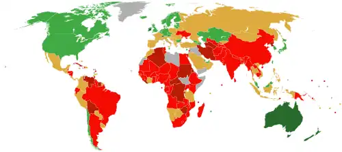 2021 Index of Economic Freedom. Source: The Heritage Foundation and The Wall Street Journal
