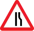 Reduced Carriageway Right Lane(s) Reduced