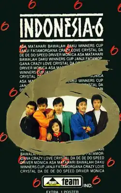 Indonesia 6 band members (1989)