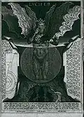 Lucifer, by Alessandro Vellutello (1534), for Dante's Inferno, canto 34